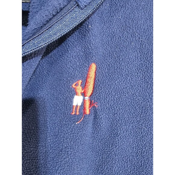 Johnnie O Pullover Mens Medium Blue Long Sleeve 1/4 Zip Mock Neck Golf Outdoor - Picture 4 of 9